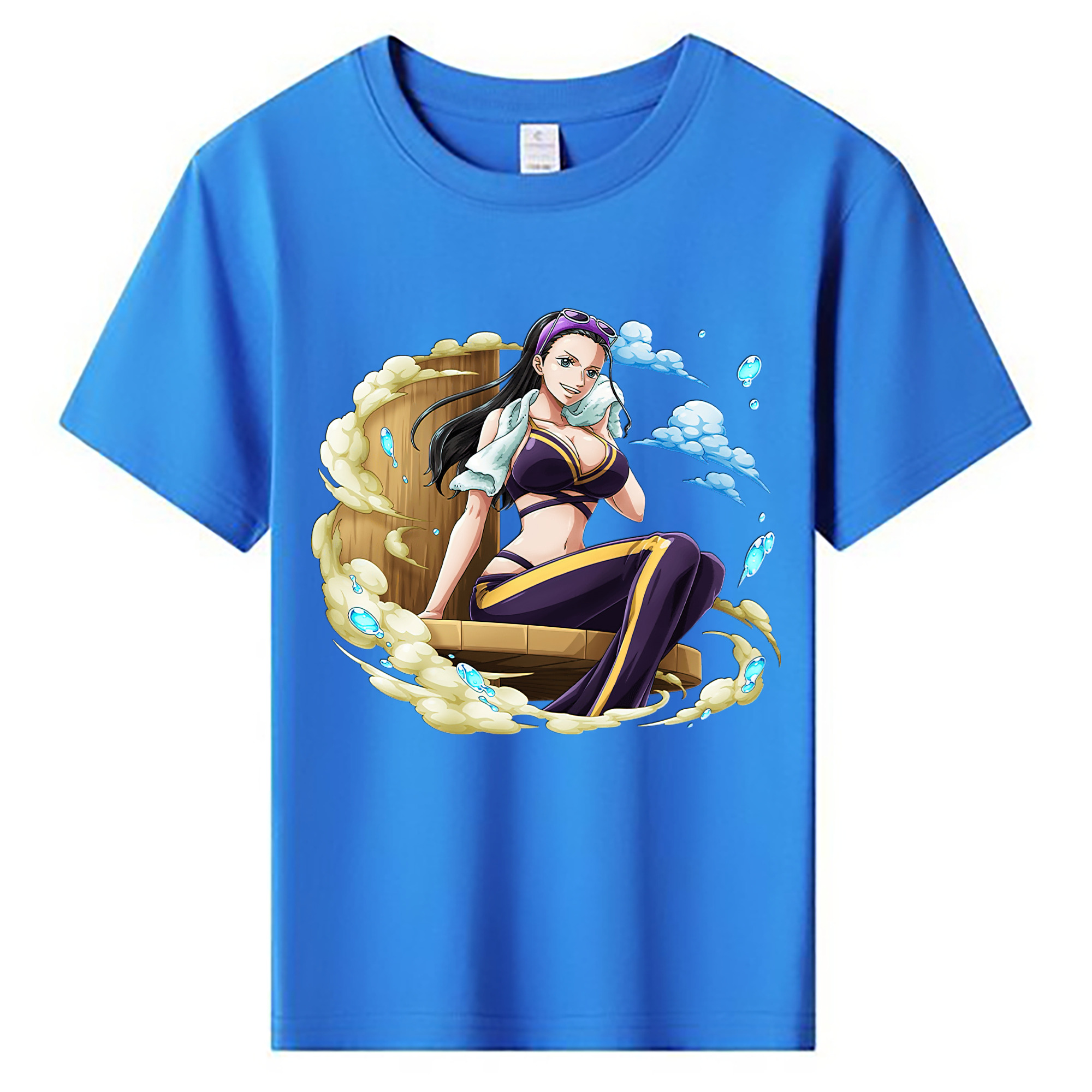 ワンピース ニコ・ロビン ONE PIECE Nico Robin 綿100％キッズTシャツ（フロントプリント）